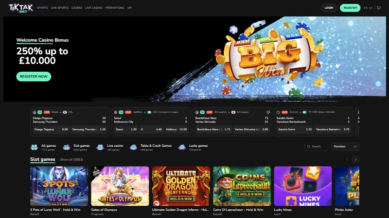 tik tak bet casino